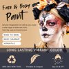 Black Face Paint, Cream Grease Sticks, Black Eye Black Stick, Sweatproof Waterproof for Sports, Black Body Paint Stick for Corpse Bride Halloween SFX Sally Makeup, Black