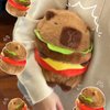 CHDBLOCK Hamburger Capybara Cute Capybara Stuffed Animal Capybara Plush Toys Kawaii Capybara Capybara Plushie The Best Birthday Gift for Kid(Hamburger Capybara-9.5inch)