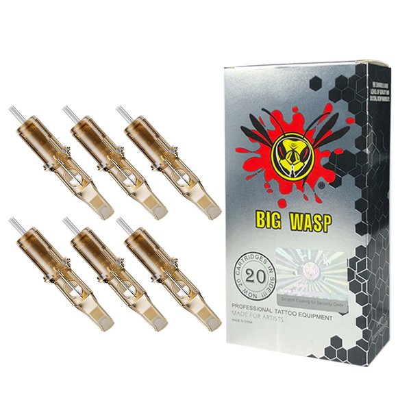 BIGWASP #12 Standard 9RM Tattoo Needle Cartridges 9 Curved Magnum 20Pcs (Generation 3)