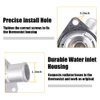CNRAQR 12674639 Engine Coolant Thermostat Housing Assembly-Aluminum Alloy Silver Tone Car Water Outlet Assembly Compatible with Cadillac Escalade,Chevrolet Silverado,Suburban,Tahoe,and GMC Sierra 1500
