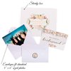 VNS Creations Bridesmaid Proposal Cards. Box set of 8 Will You Be My Bridesmaid and 2 Maid of Honor Cards. 4 x 6 Floral Cards with Gold Foil Ideal for Bridal Party or to go with Bridesmaid Gifts