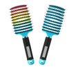 Voremy Magical Brush Detangler, Detangling Brush, Vormey Ultra Detangler Brush, For Wet Or Dry Detangling Hair Brush For Men, Women And Kids, Fast Drying Styling Massage Hairbrush (Rainbow+Blue)