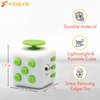 FIDGYB 2PCS Cube Fidget Stress Relief Toy for Adults & Kids, Smooth, Quiet Sensory Toy for Anxiety, Focus & ADHD Idea[Camo+LGB][2PCS]