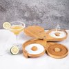 Jillmo Margarita Salt Rimmer Set Bamboo 3-Ties Cocktail Glass Rimmer, Party Bar Accessories (Sponge NOT INCLUDED)