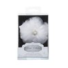 David Tutera Hair Comb - Silk & Feather Flower - White - 4 inches