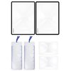 MAGDEPO 3X Page Magnifying Lens 4.75" x 7" Combo-Set 2 Bookmark Magnifier with Ruler & 2 Card Magnifier for Reading Books, Magazine, Newspaper, and People with Low Vision.