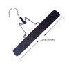 2 Pcs Hair Extensions Hanger, Wigs Storage Hair Hanger, Wooden Hanger with Anti-Slip Stickers Hair Extension Hangers for Wigs (Black)
