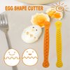 Multi-functional household egg cut flower shaper, egg decorator, delicate kitchen gadgets, easy to clean (2 pieces/set)