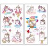 Temporary Tattoos for Girls - Unicorn Magical Bliss Whimsical Designs, Safe and Easy to Apply, Perfect for Parties Favors, Gifts, and Imaginative Play - Set of 200