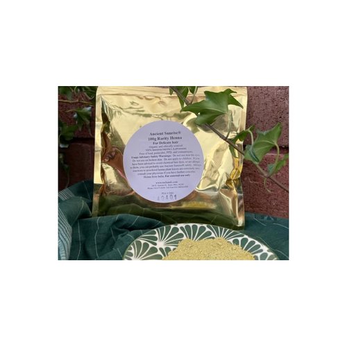 100% Natural henna hair dye (100 grams) - Red hair color - best henna for dying Natural hair - 4C hair - Permanent red henna hair color - Ancient Sunrise Rarity Henna hair dye