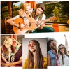 158 Pcs Hippie Temporary Tattoos, Face Tattoos Stickers Love and Peace Rainbow Temporary Tattoos Hippie Tattoos for Kids Women Man Adult Hippie Costume Accessories Party Decorations