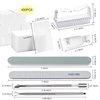 Gel Nail Polish Remover Tools Kit, with 10 Pcs Nail Clips, 400 Pcs Lint Free Nail Wipes, Nail Files 100/180, Buffer Block 400/4000, Nail Brush, Cuticle Pusher& Peeler (Clear)