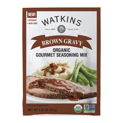 Watkins Organic Brown Gravy Gourmet Seasoning Mix, 0.85 Oz (Pack of 12)