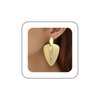 Sttiafay Boho Exaggerated Leaf Drop Earrings Punk Metal Leaf Earrings Long Chunky Leaf Stud Earrings Gold Geometric Statement Earrings Jewelry for Women