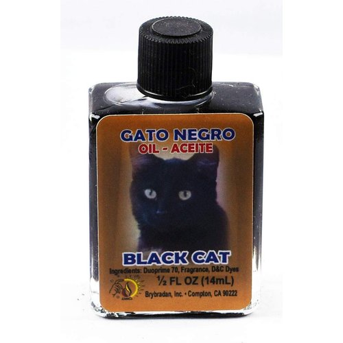 6 PIECES BRYBRADAN BRYBRADAN BLACK CAT SPIRITUAL OIL GATO NEGRO ACEITE ESPIRITUAL -1/2 FL OZ 14.7ML