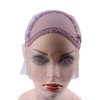 YANTAISIYU Lace Front Wig Cap for Making Wigs with Adjustable Strap Glueless Weaving Cap Wig Caps Swiss Lace Hairnet (Brown L 23inch)