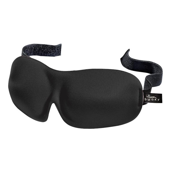 9.5" Solid Black Smooth Unisex Sleep Mask