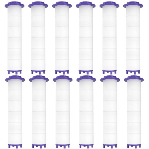 12 Pieces Hydro Jet Shower Head Filter, High Pressure Handheld Vortex Turbo Fan Shower Heads Filter