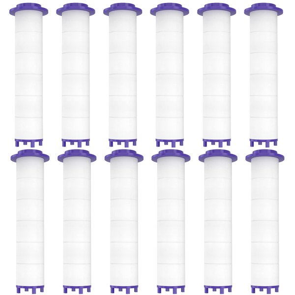 12 Pieces Hydro Jet Shower Head Filter, High Pressure Handheld Vortex Turbo Fan Shower Heads Filter