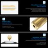 Official Creality Ender 3 V3 SE Nozzles 0.4mm 5PCS High-Speed Brass Nozzles 3D Printer Accessories M6 Hotend Extruder Nozzle for Ender 5 S1/Ender 7 3D Printer