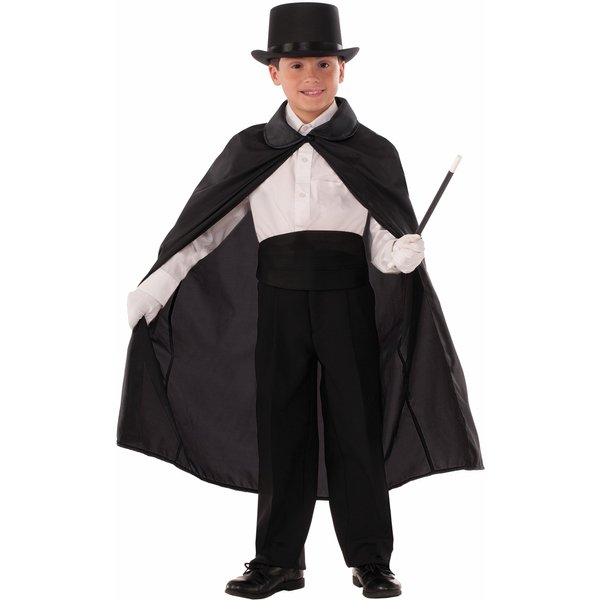 Forum Novelties Child's Magician's Cape Costume, Black, 36"