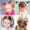 WillingTee 120pcs (60 pairs) Mix Colors GElastic Hair Ties Soft Rubber Bands Hair Bands Holders Pigtails Accessories for Girls Infants Toddlers Kids Teens and Children