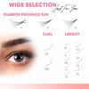 GLAMOREYELASH 500 Promade Fans Loose Paper Box, Natural Eyelash Extension Handmade Lashes Extension Mink Lashes 5-10D, 0.05/0.07mm, C D Curl, 8-16mm Length for Fluffy Eyelash Cluster | 8 - 16mm Length for Fluffy Eyelash Cluster(8D-0.05-C,9mm)