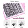 120 Pieces Eyelash Clusters - Wispy Lash Clusters, Individual Lashes, Mixed Lash Clusters, False Eyelash Extensions, DIY Lash Extension for Self Application At Home, C Curl- 50D - 0.05D - 10-14mm