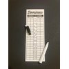 PRK 14 Reusable Double Six Dominoes Game Score Pad with Pen, 8x2.7 Inches so u can Focus on The Game, not on Keeping Score!