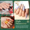AZUREBEAUTY Dip Powder Nail Kit Christmas, 20 Colors Dip Nails Powder Starter Set with Glitter Color Liquid Top/Base Coat Activator for French Nail Art Manicure DIY Salon Present