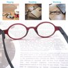 OLOMEE Reading Glasses Women Men Cute Round Readers Cheaters +2.00 Stylish Lightweight Reader Glasses 4 Pack Comfortable Fit Spring Hinge