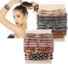 Hair Ties for Women Girls, 20 Pcs Boho Dual-Use Bracelets and Hair Tie for Thick Hair/Pony Tails, No Damage No Crease Elastics Hair Rubber Bands Ponytail Holders (Cute)