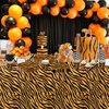Xenorik Tiger Print Birthday Plates And Napkins Party Supplies, Animal Tiger Print Party Decorations Tableware, Plate, Cup, Napkin, Fork, Safari Jungle Tiger Texture Theme Table Decorations | Serve 24