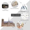 Piececool 3D Metal Puzzles for Adults and Teens, Notre Dame De Paris Church Metal Model Kit, Challenge French Cathedral Brain Teaser Architecture Building Blocks Puzzle, 382 Pcs