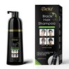 Dexe Hair Dye Shampoo 13.5 Fl Oz, Semi-Permanent Black Hair Dye, Hair Color Shampoo, Black Hair Shampoo For Men & Women, Mild Plant Formula Black Hair Dye Shampoo, 100% Gray Coverage (black)