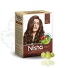 Nisha Natural Henna Based Hair Color, Permanent Black Hair Color Dye, Natural Premium Henna, 100% Grey Coverage, Dark Brown, 2.12 oz