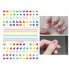 8 Sheets Rainbow Nail Art Stickers Decals Self Adhesive Pegatinas para Pride Day Design Manicure Tips Nail Decoration for Women Girls