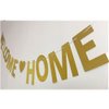 MAGQOO Glitter Gold Welcome Home Banner for Home Decoration Family Party Supplies Photo Booth Prop