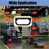 VINAUO Trailer Light Bracket, 6" Oval Trailer Lights Mounting Bracket, [L Shaped] [3mm Powder Coated Steel] [Versatile Horizontal Mounting] for 6 Inch LED Trailer Lights Grommet Flush Mount