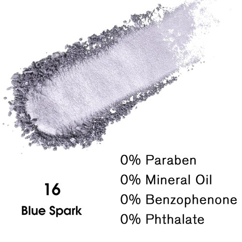 UCANBE Blue Spark Single Eyeshadow Palette, Highly Pigmented Shimmer Eye Shadow Powder, Professional Long-Lasting Waterproof Makeup Palette