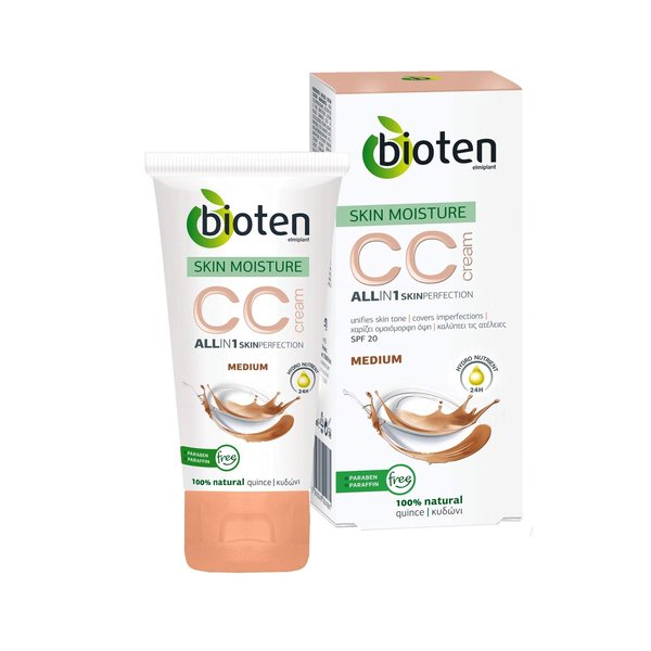Bioten Elmiplant Skin Moisture CC Cream Medium 50ml 1.7 fl oz