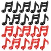 ZHENGYE 20PCS Music Balloons 16 Inch Music Themed Party Supplies Music Note Balloon Foil Aluminum Balloon Baby Shower Music Party Wedding Birthday Party Celebrations Decoration (Black Red)