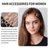 star hair clips, hair snap clips, hair barrettes, barrettes for women, Accessories Non Slip Star Clips for Girls, Y2K Silver Metal Hair Clips, 20 PCS 1.22"