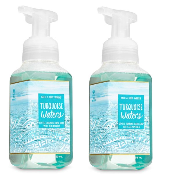 Bath & Body Works Gentle Foaming Hand Soap in Turquoise Waters (2 Pack)