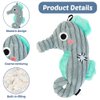 MiOYOOW Squeaky Dog Toy, Tough Plush Puppy Toy Stuffed Dog Chew Toy with Soft Fabric & BB Sound for Small Medium Dog