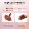 MelodySusie 3Pcs Acrylic Nail Brush Set, Size 8/12/14 Professional Nail Brushes for Acrylic Application Acrylic Powder Nail Extension and 3D Nail Carving for DIY Home Salon Nail Manicure Tool