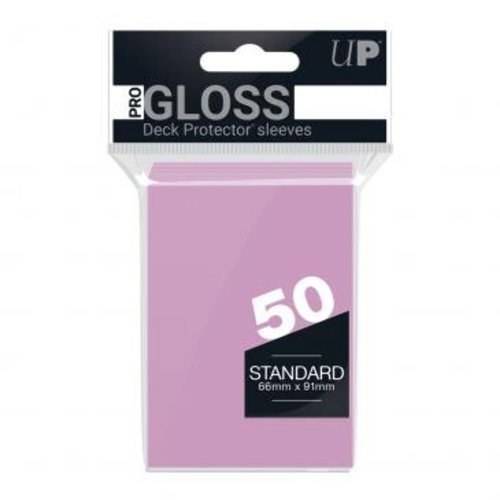 Ultra PRO - 50ct Standard Size Card Protector Sleeves (Bright Pink) - Protect You Collectible Trading Cards, Sports Cards, & Gaming Cards with a Bright and Vibrant Color
