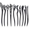 Miayon 10 Pieces Wooden Hair Sticks Chinese Chignon Japanese Hair Chopsticks Wooden Hair Pins for Long Hair Hair Sticks for Buns for Women Girls Handmade Hair Accessories