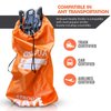 ONGUARD Waterproof Single and Double Stroller Bag for Airplane - Travel Stroller Cover - Airplane Stroller Travel System - Gate Check Stroller Bag - Baby Airplane Essentials - Orange