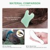 airogym Guasha Massage Tool，Natural Stone Gua Sha Board, 4PCS Guasha Stone Scraping Massage Sets for SPA Acupuncture Physical Therapy Muscle Knots Facial Caring Point Treatment Lymphatic Drainage